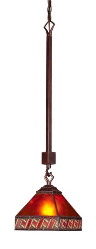 Landmark Santa Fe 1 Light Pendant Fixture Mission Bronze