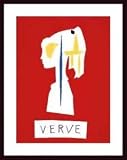Cover For Verve, 1954 by Pablo Picasso 23.50X31.50 Framed with Black Wood Frame