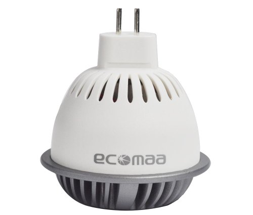 Ecomaa ER0621, Harvatek LED, GU5,3, 12 Volt, Warmweiss, 228 lm, CRI70, 20&deg; Ausstrahlwinkel, Longlife, 6Watt entspricht 50Watt, eingebauter L&uuml;fter, ...