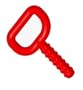 Chewy Tube Knobby Red