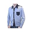 Evisu "Denim trimmed" shirt