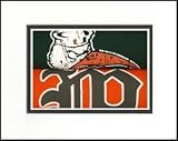 Miami Hurricanes Vintage Sports Art (Quantity of 1)