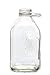 2 Qt Heavy Glass Milk Bottle with Handle & Cap, 64 Oz, 1/2 Gal.