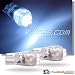 2 SUPER HID WHITE 4 LED WEDGE BASE 194 158 168