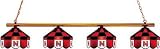 NCAA Nebraska Cornhuskers 4-Light Executive Game Table Lamp