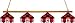 NCAA Nebraska Cornhuskers 4-Light Executive Game Table Lamp