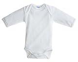 Produkt-Bild: Cotton People organic Unisex - Baby Babybekleidung/ Unterw&auml;sche/ Bodys  Langarm-Babybody, Gr. 62/68 (2-6 m), Wei&szlig; (wei&szlig; )