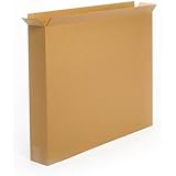 Pratt PRA0145 Recycled Corrugated Cardboard Single Wall Standard Side Load Box with C Flute, 30" Length x 5" Width x 24" Height, (Pack of 10)