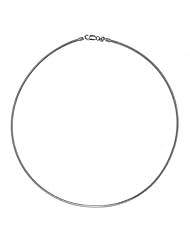 14KT White Round Omega 2mm Necklaces Length = 20