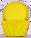 Yellow Greaseproof Baking Cup Cupcake Liners   Pack of 100