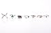Cougar's Choice® 7 Pcs Fashion Vintage Turkish Arrow Moon Turquoise Joint Knuckle Nail Midi Ring Set Boho Ring Set (Silver)