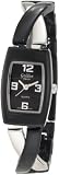 Golden Classic Women's 2129_Blk Crisscross Black and Silver Crossover Bracelet Watch