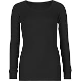 FULL TILT Ribbed Girls Long Sleeve Tee - Black