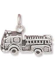 CleverSilvers Fire Truck Charm
