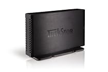 Trekstor DataStation maxi n.u 3,5" SATA externes USB Festplattengehäuse (8,9cm) USB 2.0 schwarz Aluminium , mit Standfuß
