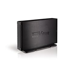 Trekstor DataStation maxi n.u 3,5" SATA externes USB Festplattengeh�use (8,9cm) USB 2.0 schwarz Aluminium , mit Standfu�