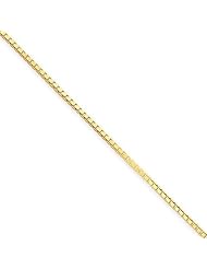 14k Yellow Gold 18in 1.30mm Box Necklace Chain. Metal Wt- 4.55g