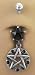 Belly Navel Goth Wiccan Wicca Pentacle Ring body jewelry piercing bar