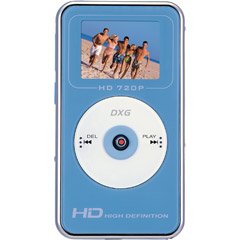 DXG DXG 567VB 5.0MP HD Camcorder with 1.7-Inch Hi-Res LCD and 2x Zoom (Blue)