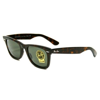 Ray-Ban Original Wayfarer Sunglasses Tortoise Green Lenses RB2140 902 50mm