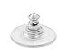 Ear Back with 11mm Plastic Disc Surgical Stainless Steel (Wholesale Package of 100)