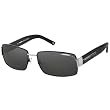 Carrera Globetrotter 4/S Men's Rectangular Full Rim Lifestyle Sunglasses - Black Palladium/Gray