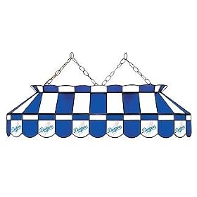 Los Angeles Dodgers 40 STAINED GLASS POOL BILLIARD TABLE LAMP LIGHT