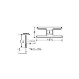 MCM 10101-72401 Stainless Steel H Single Burner