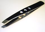 Symco Pro-Eye Brow Tweezer w/ Holes (Silver)