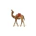 Olive Wood Camel With Red Saddle (7"H).