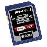 PNY P-SDHC16G6-DVDC 16 GB Class 6 Secure Digital High-Capacity Card