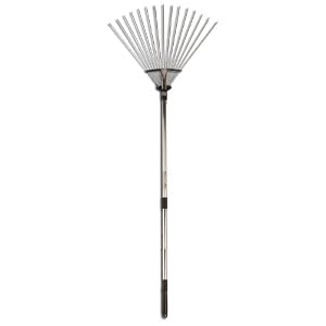 Barnel B999 Adjustable Width Aluminum Telescoping Handle Steel Head Fan Rake