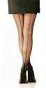 Plus Size Black Cuban Heel Fashion Hosiery by Foot Traffic [Apparel]