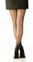 Plus Size Black Cuban Heel Fashion Hosiery by Foot Traffic [Apparel]