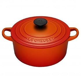 Le Creuset Cast Iron Round Casserole, Volcanic, 18 cm