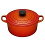 Le Creuset Cast Iron Round Casserole, Volcanic, 18 cm