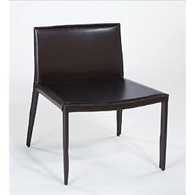 Euro Style 02384 Shen-L Leather Lounge White Leather 2 Pack by Euro Style