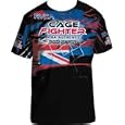 CAGE FIGHTER BJ PENN "UFC 80 WALKOUT" BLACK T-SHIRT SIZE MEDIUM