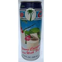Coconut Juice with Pulp - Rico Coco Coconut - Tall 17.5 oz