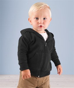 Rabbit Skins Infant Zipper Hooded Sweatshirt
