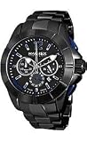 Haurex Italy Aston Chrono Black Dial Men's watch #0N366UNB