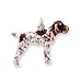 pointer18 - Sterling Silver Enameled German Shorthaired Pointer Charm