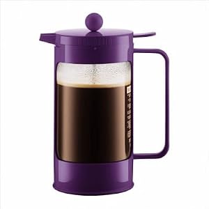 Bean 8 Cup French Press Coffeemaker with Pour Control in Purple by 