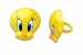 Tweety Bird Cupcake Ring Toppers - 12ct