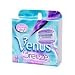 Gillette Venus Breeze 2 in 1 Cartridges Plus Shave Gel Bars for Women, 4 Cartridges
