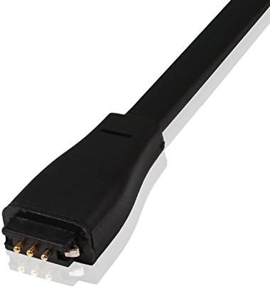 KGK 2 PECES New Replacement USB Data Charger / Charging Cable for Fitbit Force Charge Black