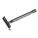 Merkur 23C Long Handle Chrome Plated DE Safety Razor (one razor blade included)
