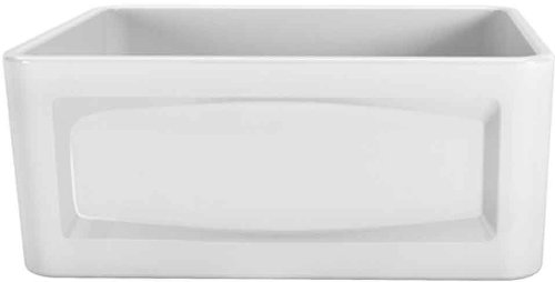 Porcher 35010-24.001 24-Inch Single Bowl Farm Sink, White