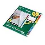 Wilson Jones(R) Multidex Complete Index, 1-10 Tab, Multicolor