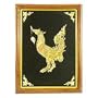 Engraved brass art, 'Thai Swan'